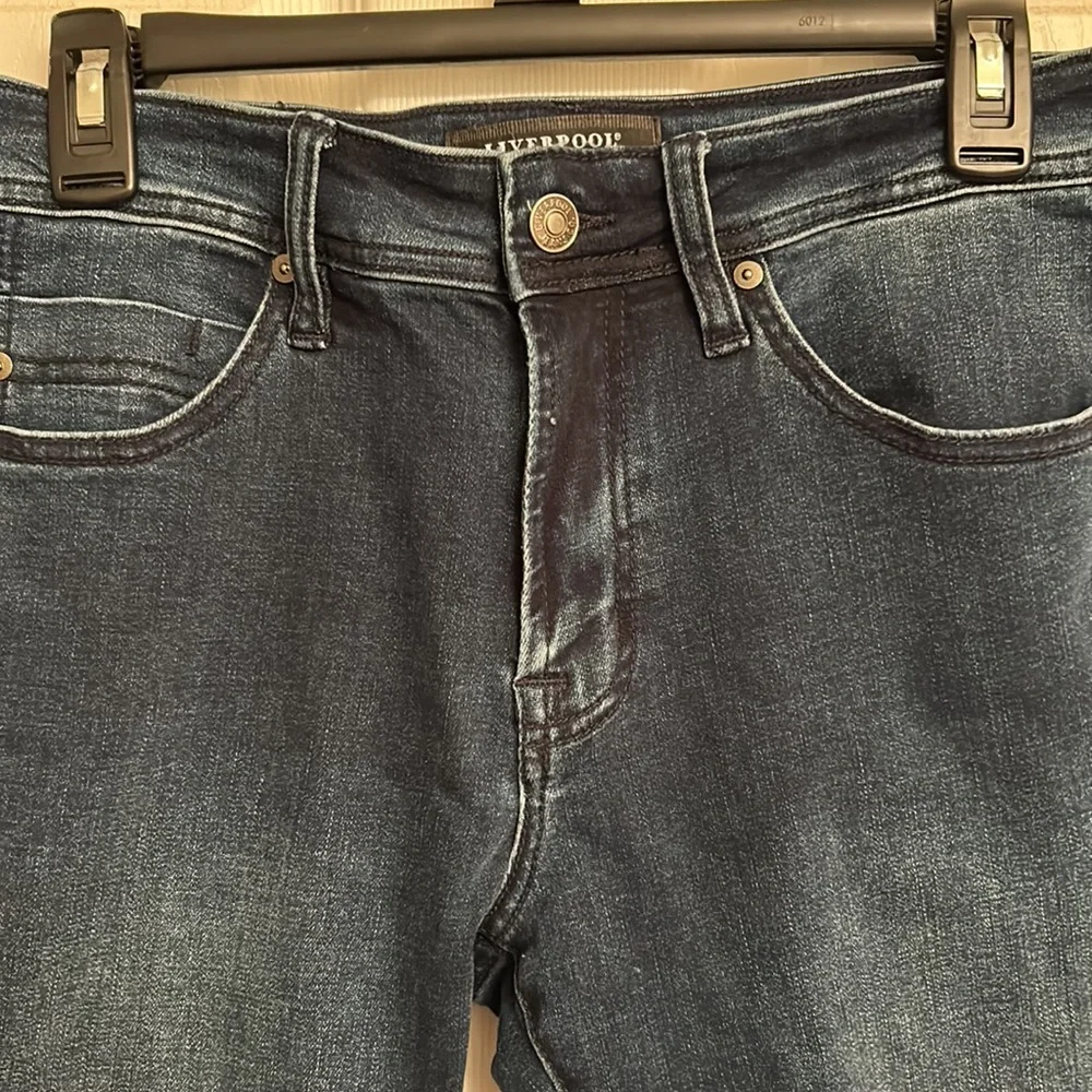 Liverpool Los Angeles Blue Skinny Jeans Cotton-blend Size 31 Waist 28 Length